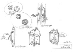青木智由紀氏による美術設定＜ドアノブ＞